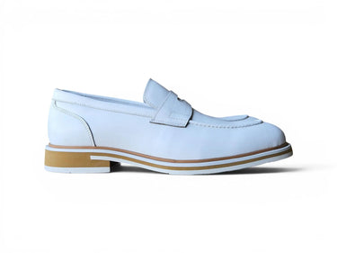 Carrucci Shoes Calfskin Penny Loafer Brown