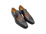 Carrucci Shoes Calfskin Single Monk Strap Loafer