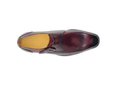 Carrucci Shoes Calfskin Single Monk Strap Loafer