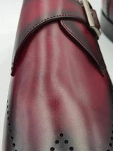Carrucci Shoes Calfskin Single Monk Strap Loafer