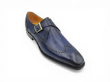 Carrucci Shoes Calfskin Single Monk Strap Loafer