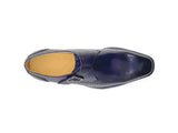 Carrucci Shoes Calfskin Single Monk Strap Loafer