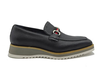 Carrucci Shoes Calfskin Horsebit Slip-On Loafer