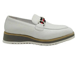 Carrucci Shoes Calfskin Horsebit Slip-On Loafer