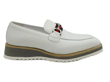 Carrucci Shoes Calfskin Horsebit Slip-On Loafer