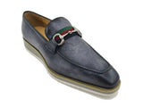 Carrucci Shoes Calfskin Horsebit Slip-On Loafer