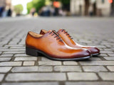 Carrucci Shoes Calfskin Whole Cut Oxford Dress Shoe