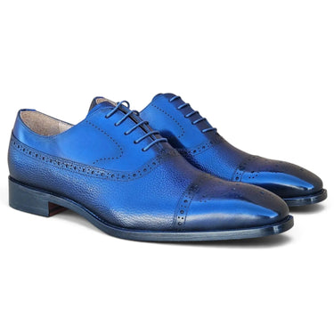 Carrucci Shoes Cap Toe Oxford Leather Sole
