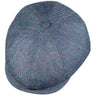 Capas Italian Palermo Newsboy Cap in Steel Blue