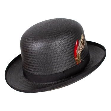 Capas Derby Straw Bowler Hat