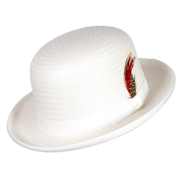 Capas Derby Straw Bowler Hat