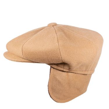 Capas 8 4 w Earflaps Italian Wool Newsboy Cap