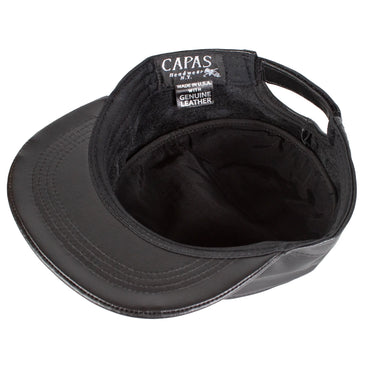 Capas Military in Black Leather