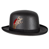 Capas Derby Straw Bowler Hat