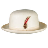 Capas Derby Straw Bowler Hat