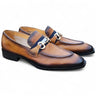 Carrucci Shoes Verona Brown Bit Loafers in Cognac