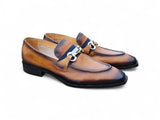 Carrucci Shoes Verona Brown Bit Loafers in Cognac