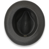 Ferrecci Tapa in Charcoal Crushable Straw Fedora