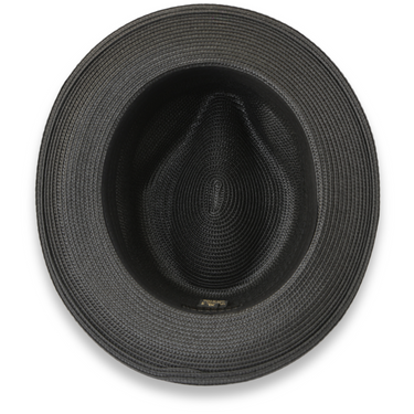 Ferrecci Tapa in Charcoal Crushable Straw Fedora