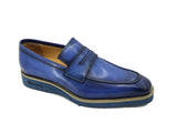Carrucci Shoes Chic Patina Burnished Penny Loafer