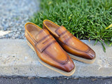 Carrucci Shoes Chic Patina Burnished Penny Loafer