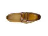 Carrucci Shoes Chic Patina Burnished Penny Loafer