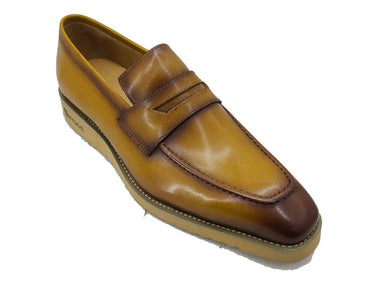 Carrucci Shoes Chic Patina Burnished Penny Loafer