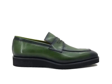 Carrucci Shoes Chic Patina Burnished Penny Loafer
