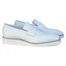 Carrucci Shoes Chic Patina Burnished Penny Loafer in White