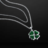 Clover Pendant - Malachite — view 8