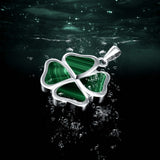 Clover Pendant - Malachite — view 3