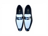 Carrucci Shoes Contrast Two Tone Penny Loafer