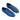Crocodile Embossed Leather Sneaker in Blue