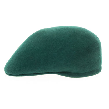 Ferrecci English in Hunter Green Wool Flat Cap