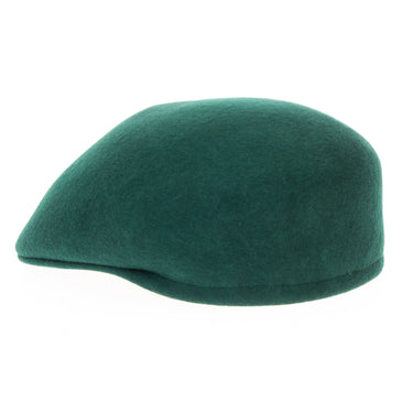 Ferrecci English in Hunter Green Wool Flat Cap