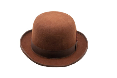 Ferrecci Wool Bowler Hat in Brown