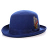 Ferrecci Wool Bowler Hat in Royal Blue