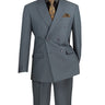 Vinci Charcoal Regular Fit Double Breasted Suit - DPP