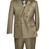 Vinci Dusty Green Regular Fit Double Breasted Suit - DRK-5