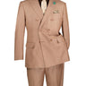 Vinci Mocha Regular Fit Double Breasted Suit - DRK-5