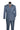 Vinci Smoke Blue Regular Fit Double Breasted Suit - DRK-5