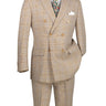 Vinci Beige Regular Fit Double Breasted Suit - DRW-2