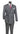 Vinci Charcoal Regular Fit Double Breasted Suit - F-DRW2