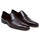 Belvedere Alexander in Brown Premium Italian Deerskin Leather Oxfords