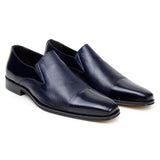 Belvedere Andreo in Navy Deerskin Slip-on Dress Shoes