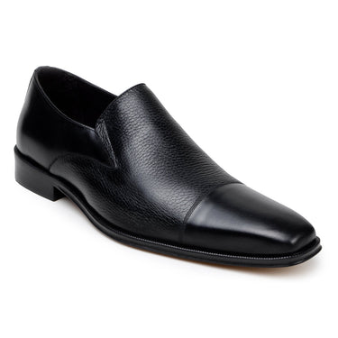 Belvedere Andreo in Black Deerskin Slip-on Dress Shoes