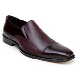 Belvedere Andreo in Burgundy Premium Italian Deerskin & Nappa Leather Slip-Ons