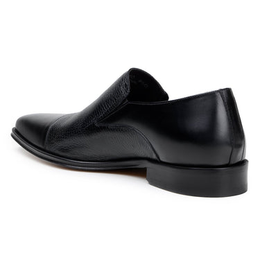 Belvedere Andreo in Black Deerskin Slip-on Dress Shoes