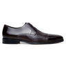 Belvedere Alexander in Brown Premium Italian Deerskin Leather Oxfords in Brown #color_ Brown