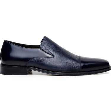 Belvedere Andreo in Navy Deerskin Slip-on Dress Shoes